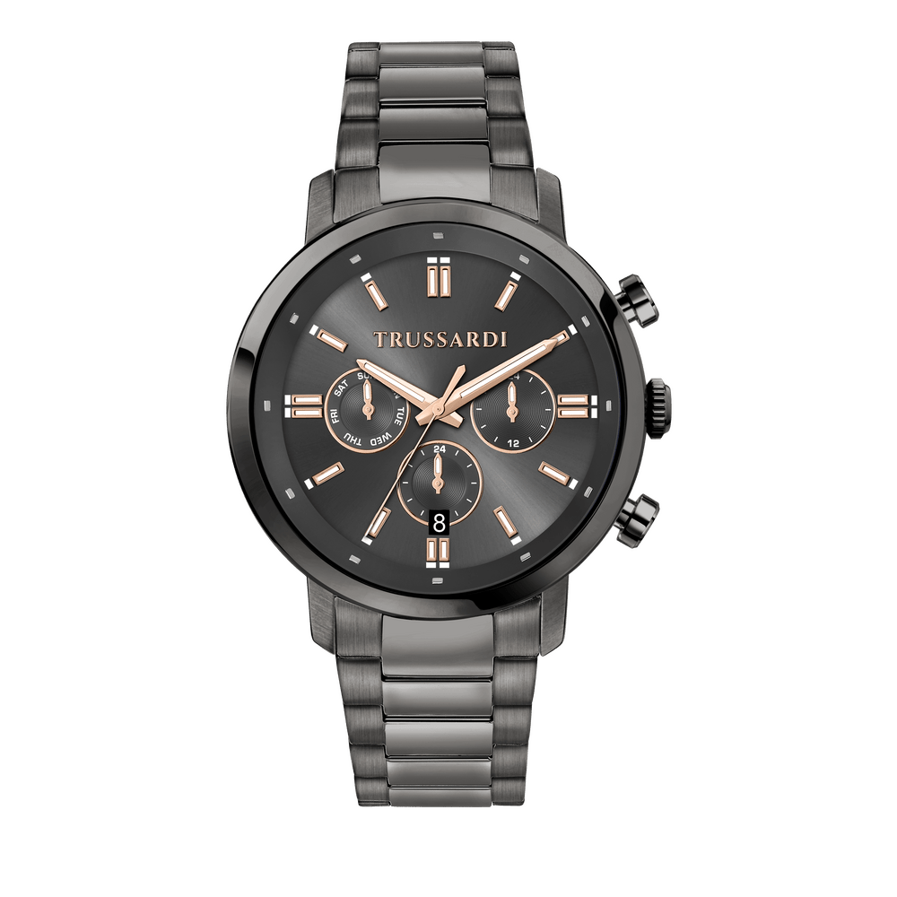Ceas Trussardi T - Couple, barbati, gri - Ceasuri barbati - R2453147012 - TRUSSARDI - Tessora