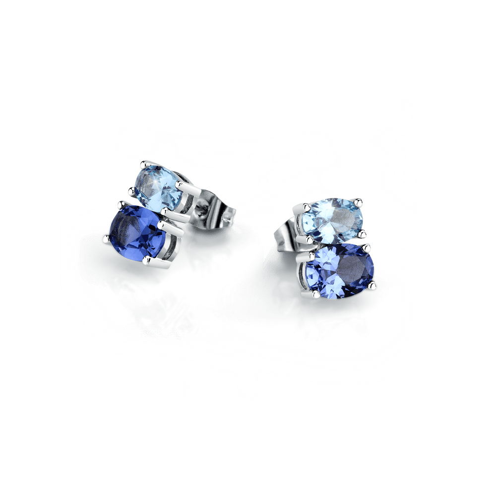 Cercei Colori cu doua pietricele de zirconiu - Cercei cu surub - savy17 - MORELLATO - Tessora