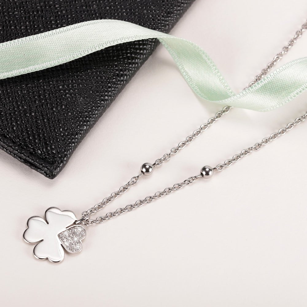 Colier cu pandantiv trifoi - Coliere cu pandantiv - satq09 - MORELLATO - Tessora