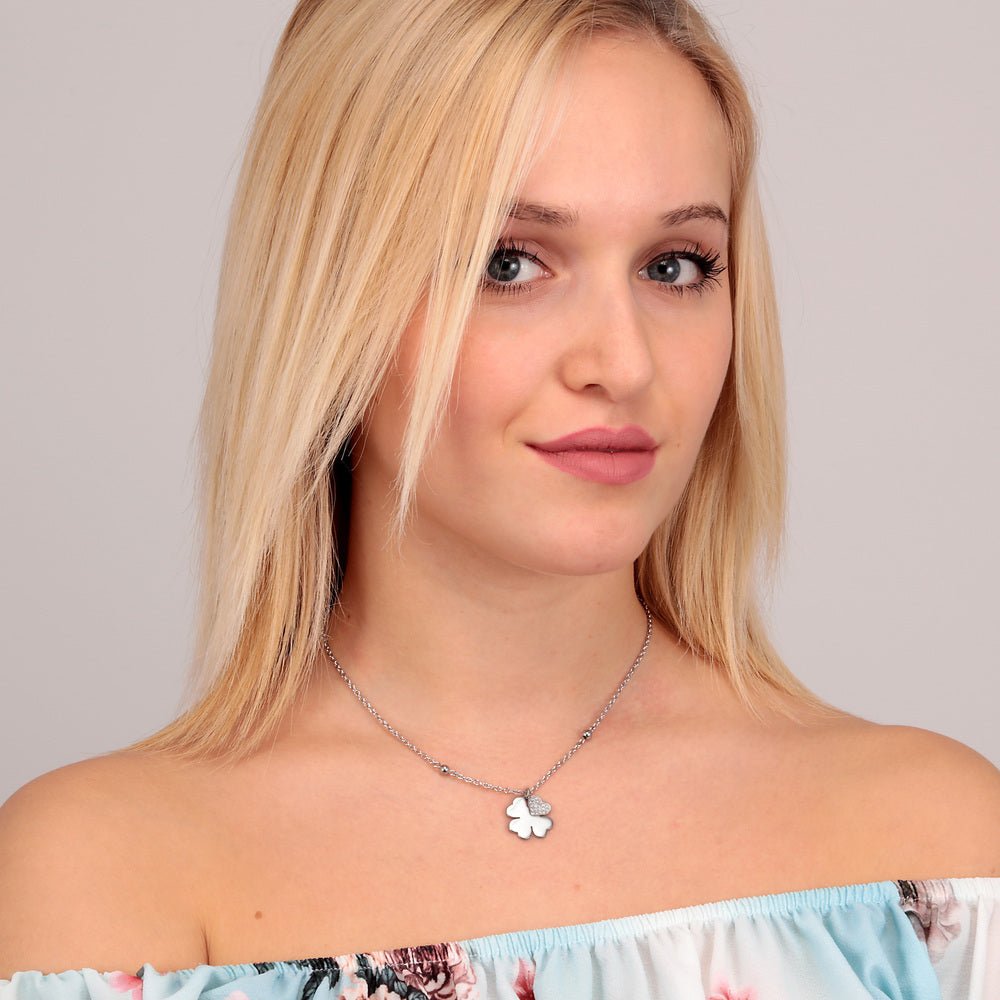 Colier cu pandantiv trifoi - Coliere cu pandantiv - satq09 - MORELLATO - Tessora