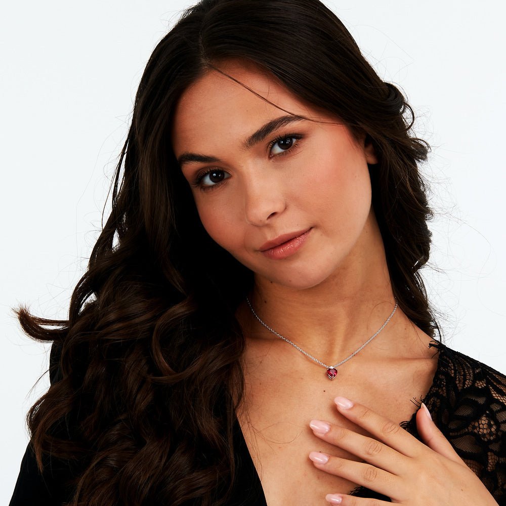 Colier Tesori Ruby In forma de inimioara - Coliere din argint - saiw161 - MORELLATO - Tessora