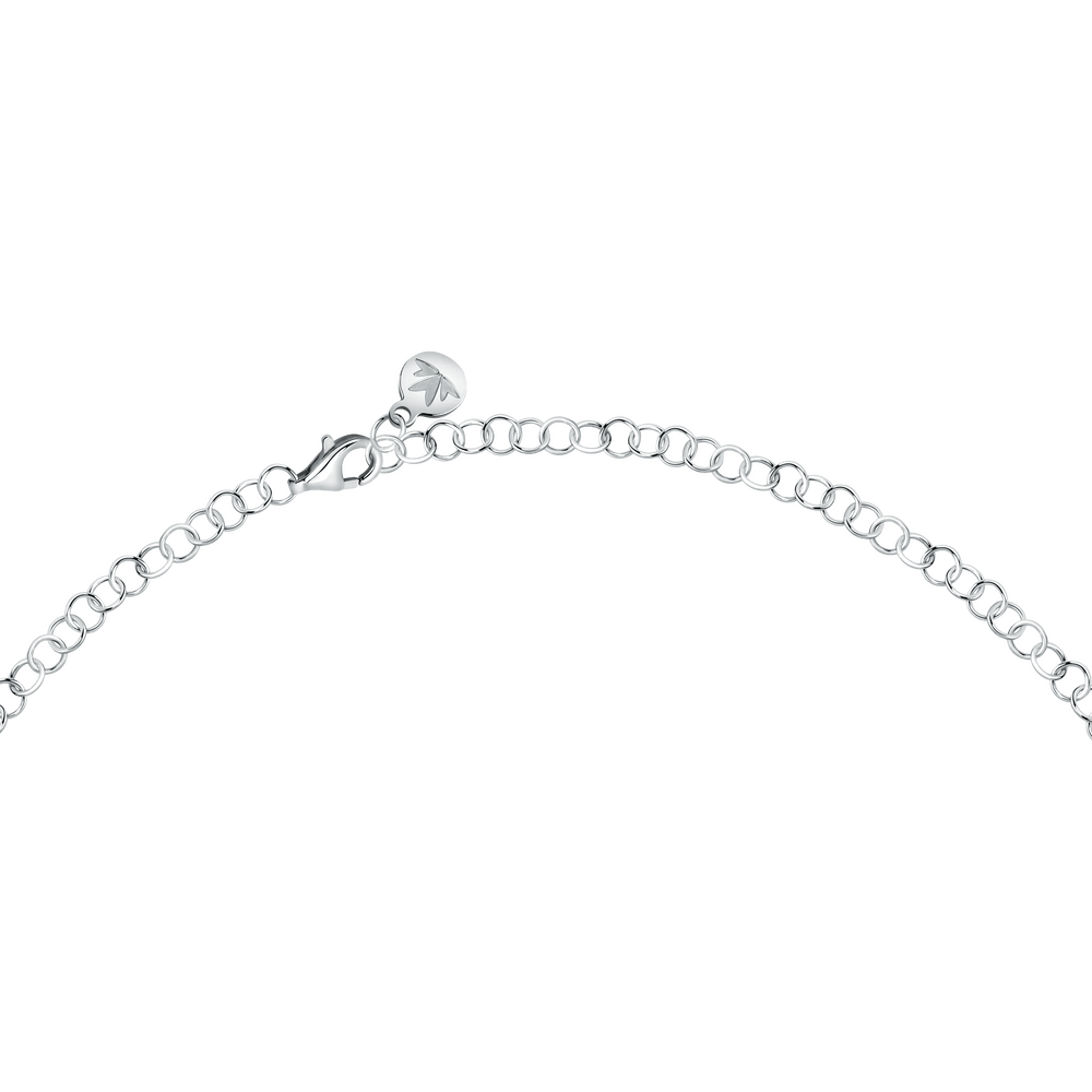 Colier Tesori tennis din argint cu pietricele verzi, ajustabil - Coliere tennis - SAIW243 - MORELLATO - Tessora