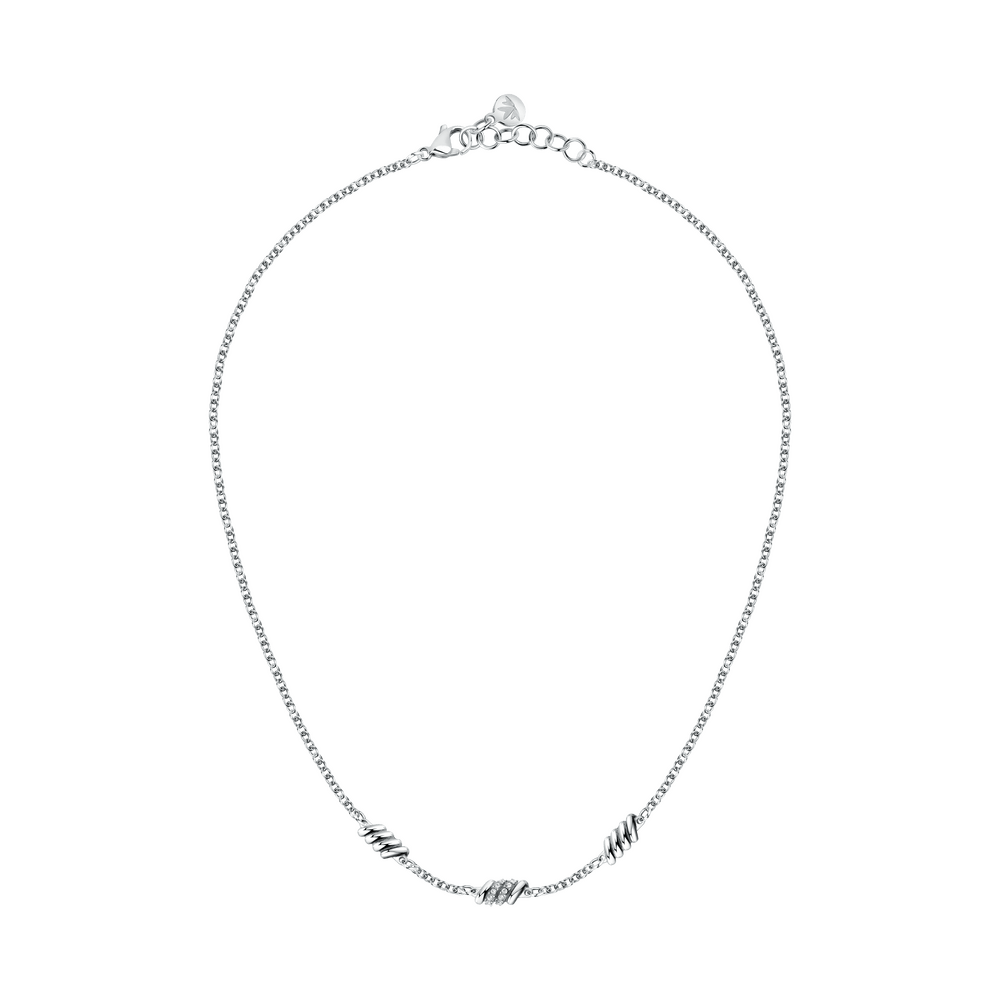 Colier Torchon dama cu cristal alb - Coliere - SAWZ03 - MORELLATO - Tessora