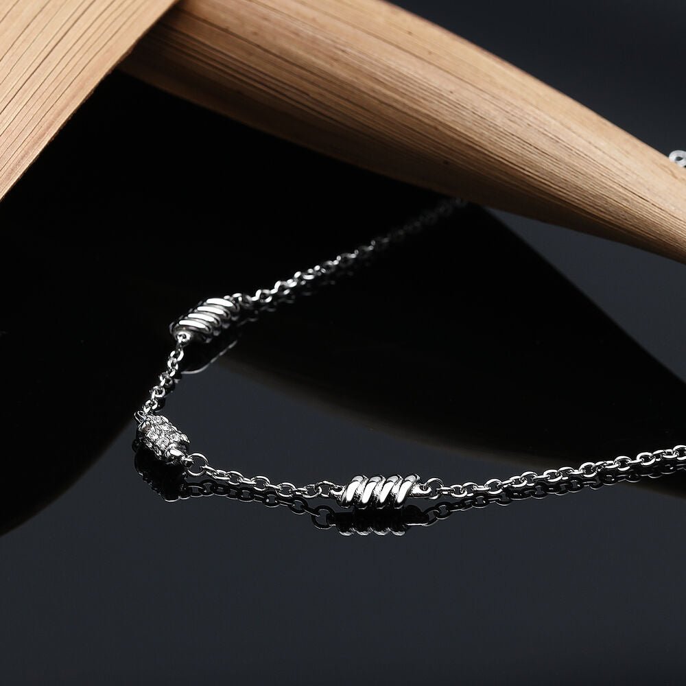 Colier Torchon dama cu cristal alb - Coliere - SAWZ03 - MORELLATO - Tessora