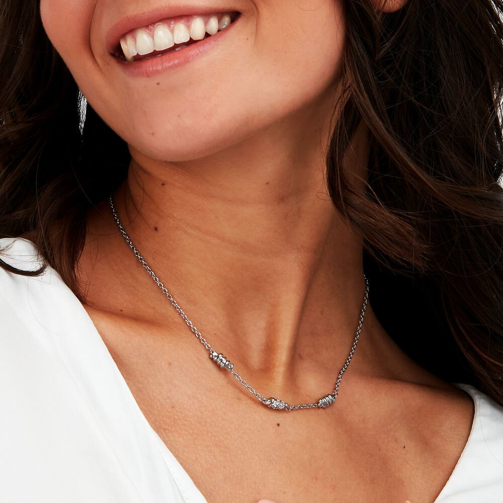 Colier Torchon dama cu cristal alb - Coliere - SAWZ03 - MORELLATO - Tessora