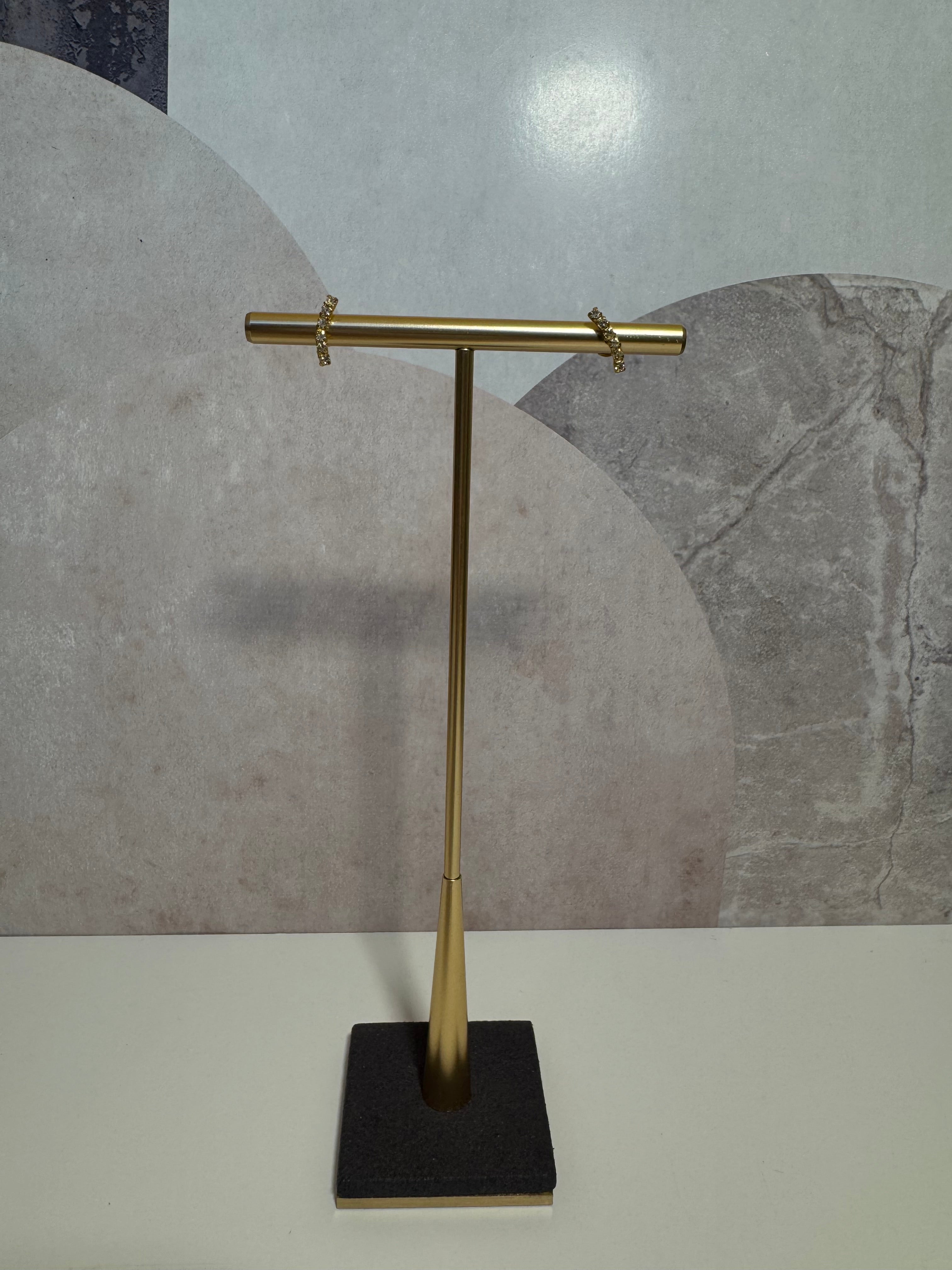 Ženske srebrne naušnice pozlaćene s perlicama, TESSORA