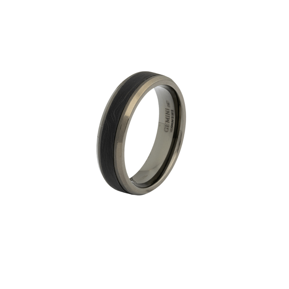 Inel barbati Rota Black Carbon - Inele pentru barbati - ROT06 - 58 - GEMINI - Tessora