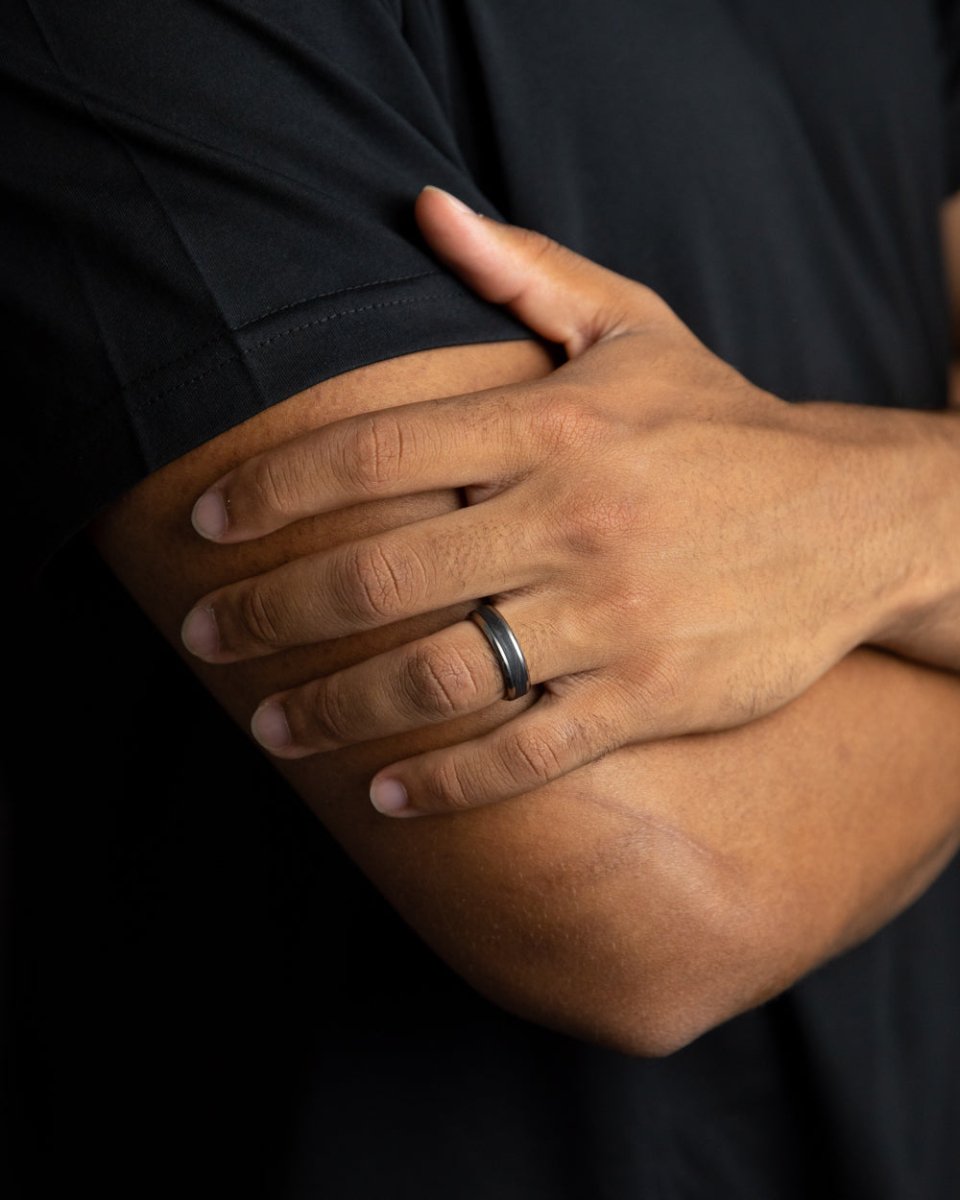 Inel barbati Rota Light Carbon - Inele pentru barbati - ROT04 - 58 - GEMINI - Tessora