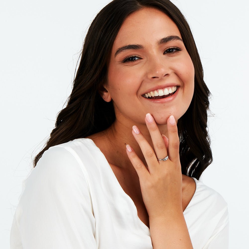 Inel din otel inoxidabil cu cristale - Inele cu pietre - sawz14012 - MORELLATO - Tessora