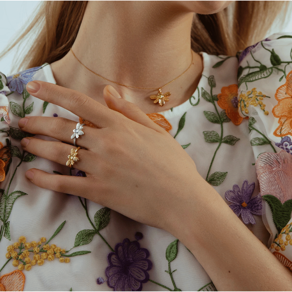 Inel Honey placat cu aur - Inele - 211/11/PIE/10/PO - Lilou - Tessora