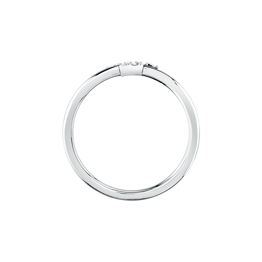 Inel T - LOGO SS cu cristal alb - Inele - TJAXC91012 - TRUSSARDI - Tessora