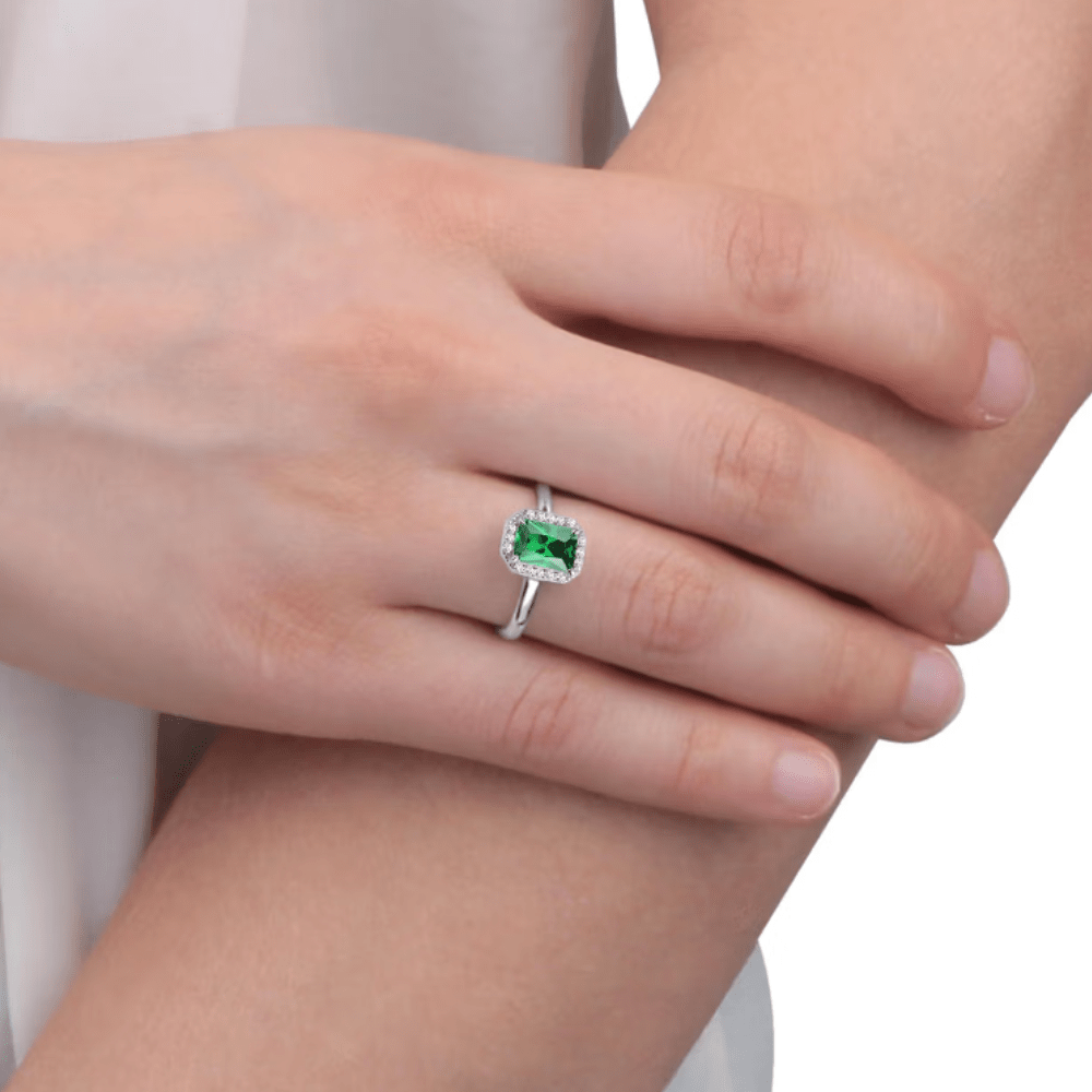 Inel Tesori Emerald dreptunghiular - Inele din argint - saiw76012 - MORELLATO - Tessora