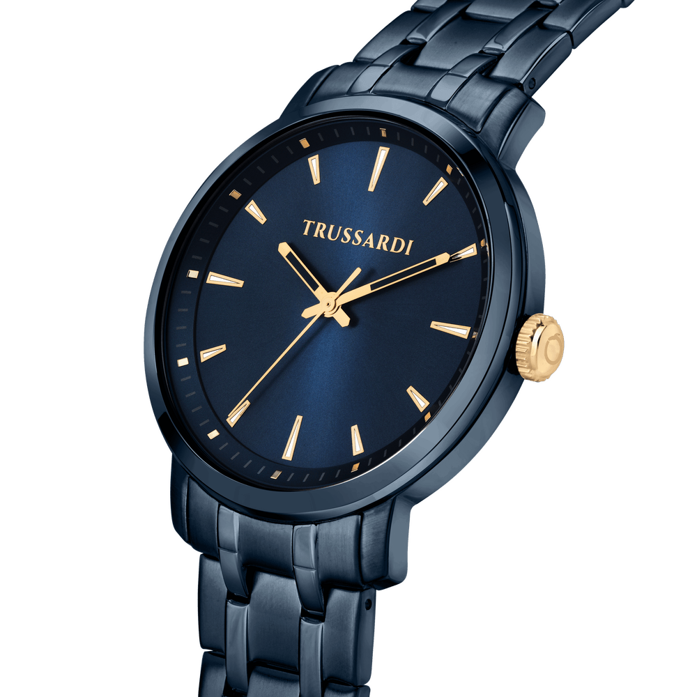 Men's T - Couple watch with blue bracelet, Trussardi - Men Watches - R2453147007 - Trussardi - Tessora