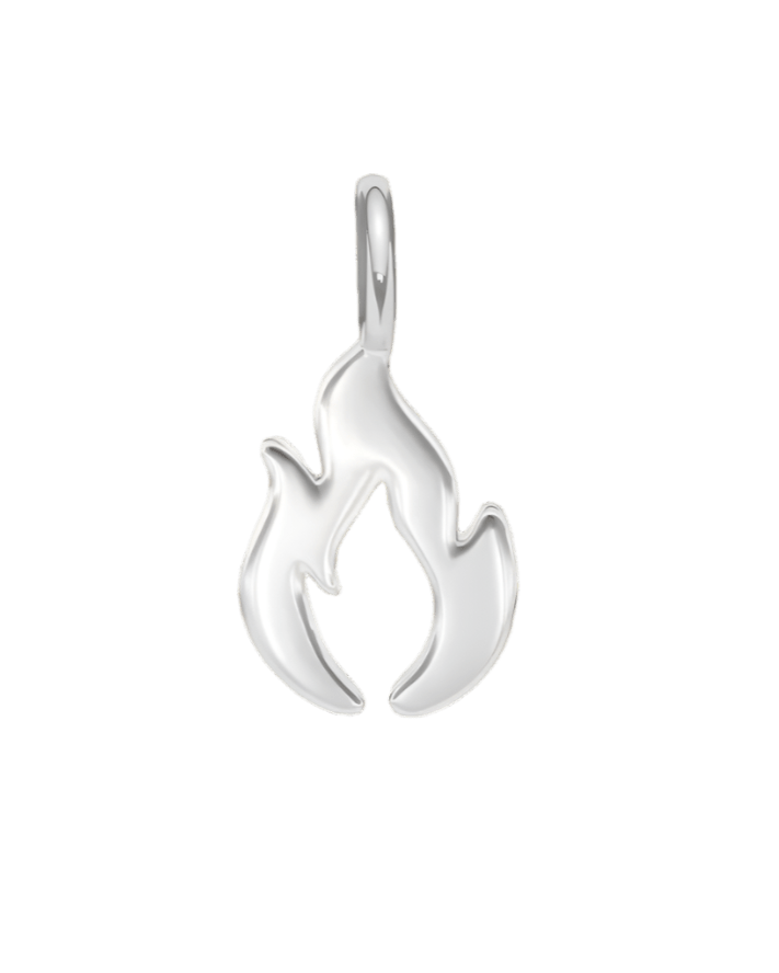 Pandantiv Flame de 1.2 cm, placat cu argint, Lilou - Talismane tip pandantiv - 244/12/ZAW/SR - Lilou - Tessora