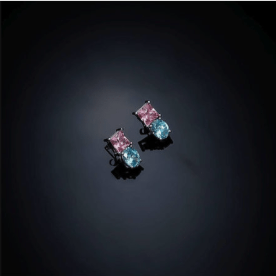 PRINCESS rainbow stud earrings, Chiara Ferragni - Stud Earrings - j19avs04 - Chiara Ferragni - Tessora