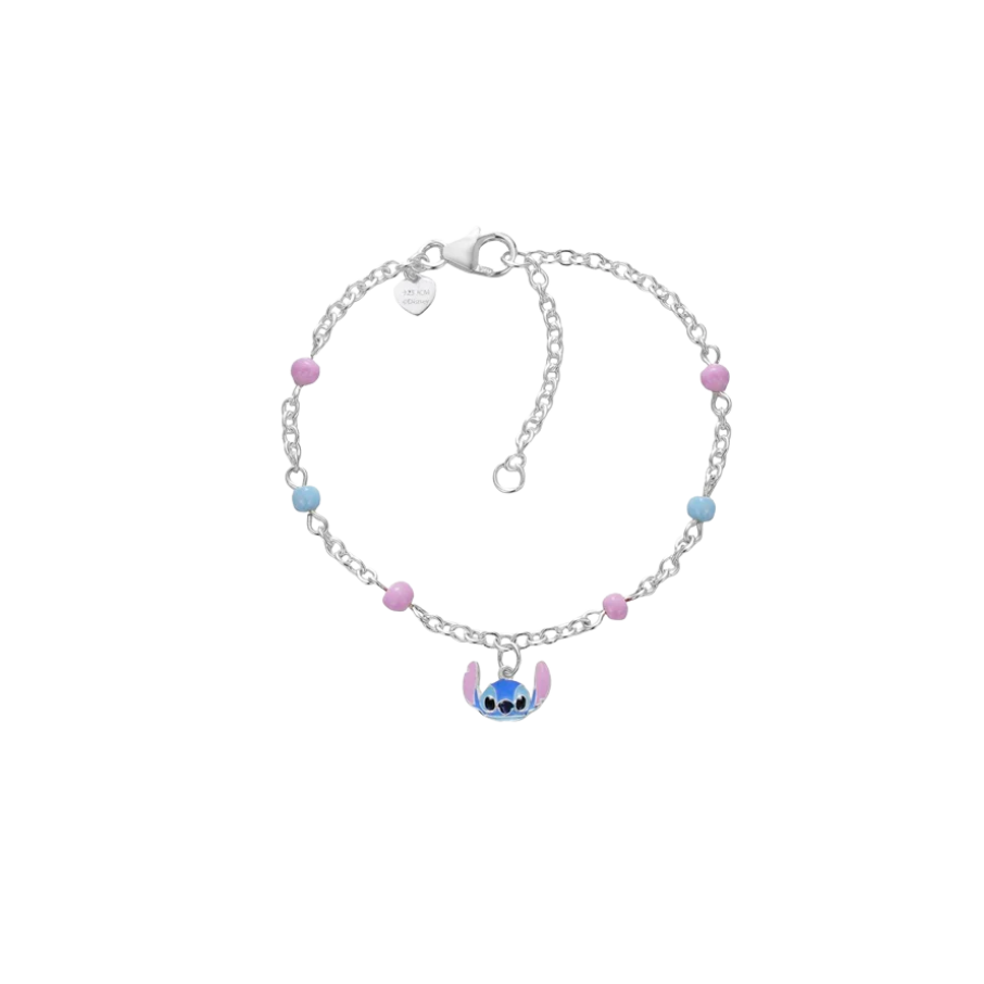 Bratara pentru copii din argint sterling reglabila cu margele si Cusatura, DISNEY