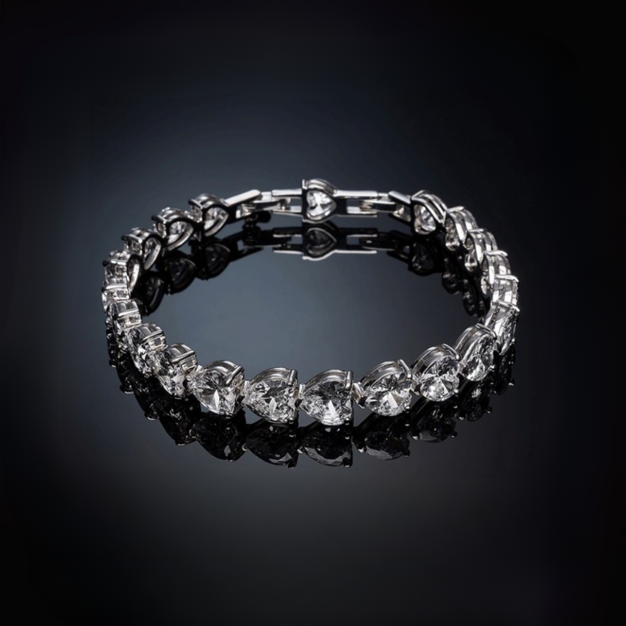 Brățară tennis INFINITY LOVE pentru femei cu inimă, Chiara Ferragni