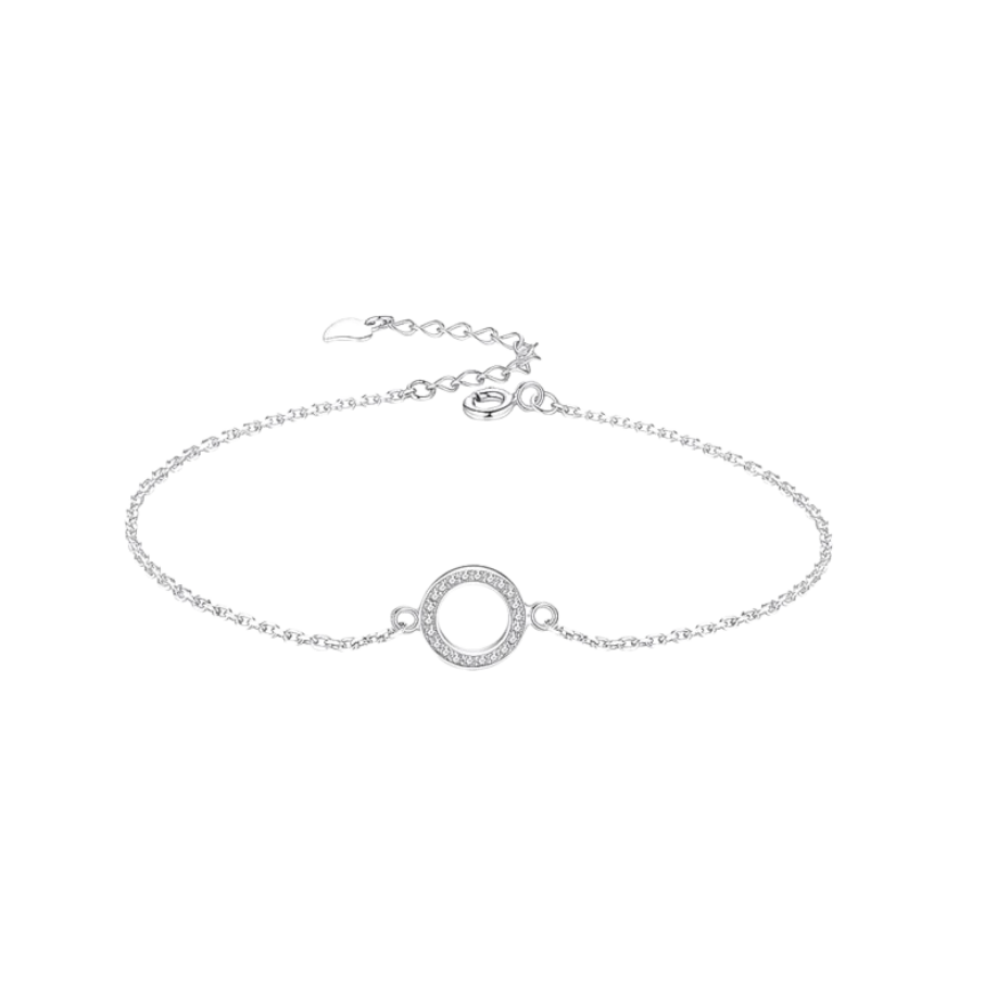 Ženski srebrni narukvic s privjeskom u obliku kruga, Tessora