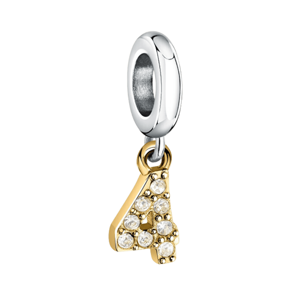 Talisman de tip pandantiv auriu cifra 4 - Talismane tip pandantiv - scz1305 - MORELLATO - Tessora