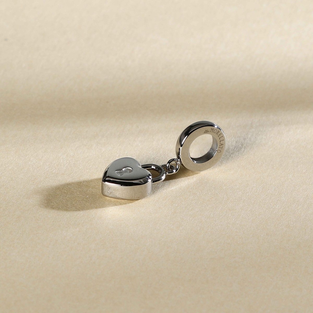 Talisman de tip pandantiv cu inimioara si lacat - Talismane tip pandantiv - SCZ1360 - MORELLATO - Tessora