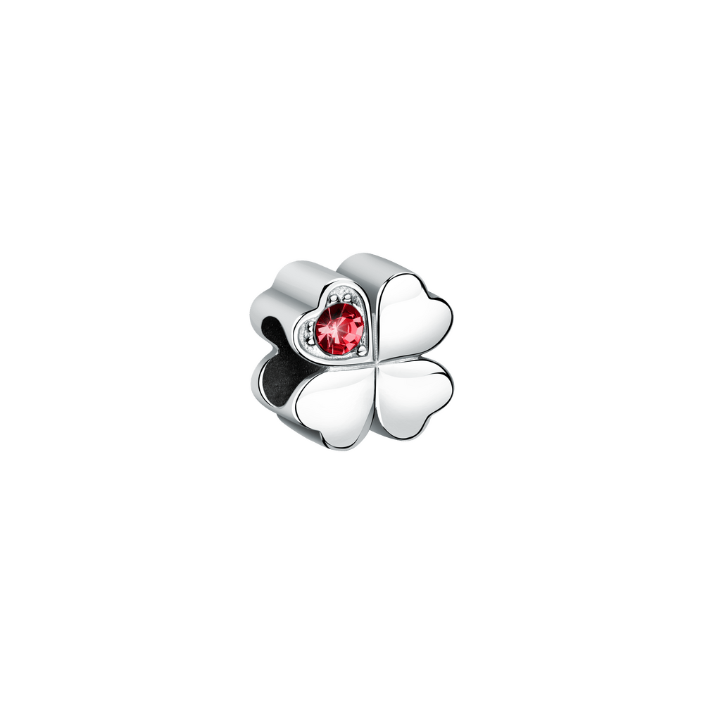 Talisman Trifoi cu pietricica rosie de zirconiu - Talismane clasice - scz1269 - MORELLATO - Tessora