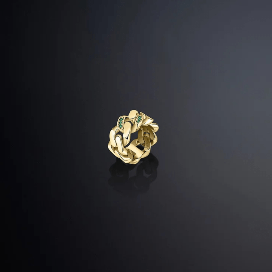 Women's BOSSY CHAIN earrings plated with yellow gold, Chiara Ferragni - Rings - j19auw49014 - 54 - Chiara Ferragni - Tessora