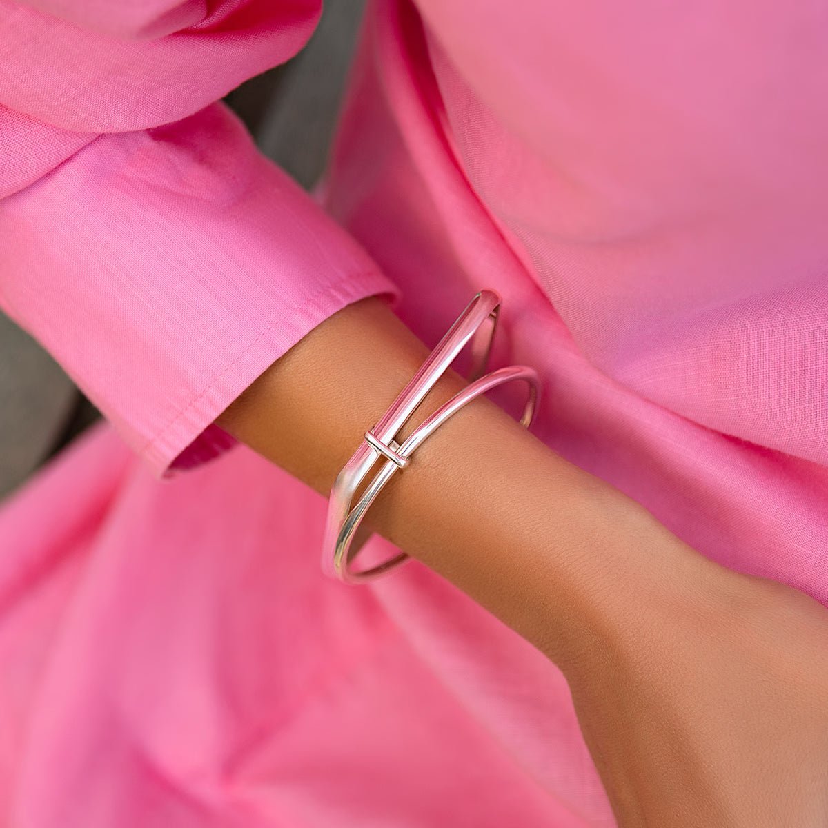 Women's bracelet California silver - plated, Lilou - Bracelets - 139/60/BRA/AZU/SR - Lilou - Tessora