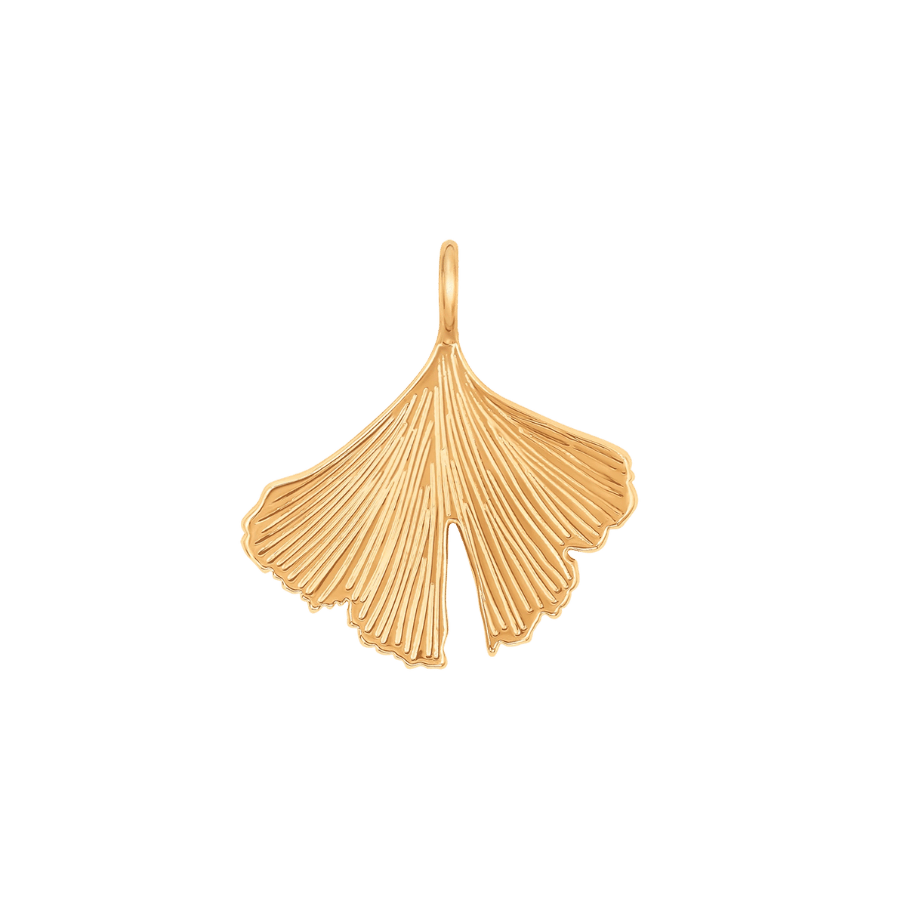 Women's Ginko pendant gold plated, Lilou - Pendant Charms - 138/21/ZAW/PO - Lilou - Tessora