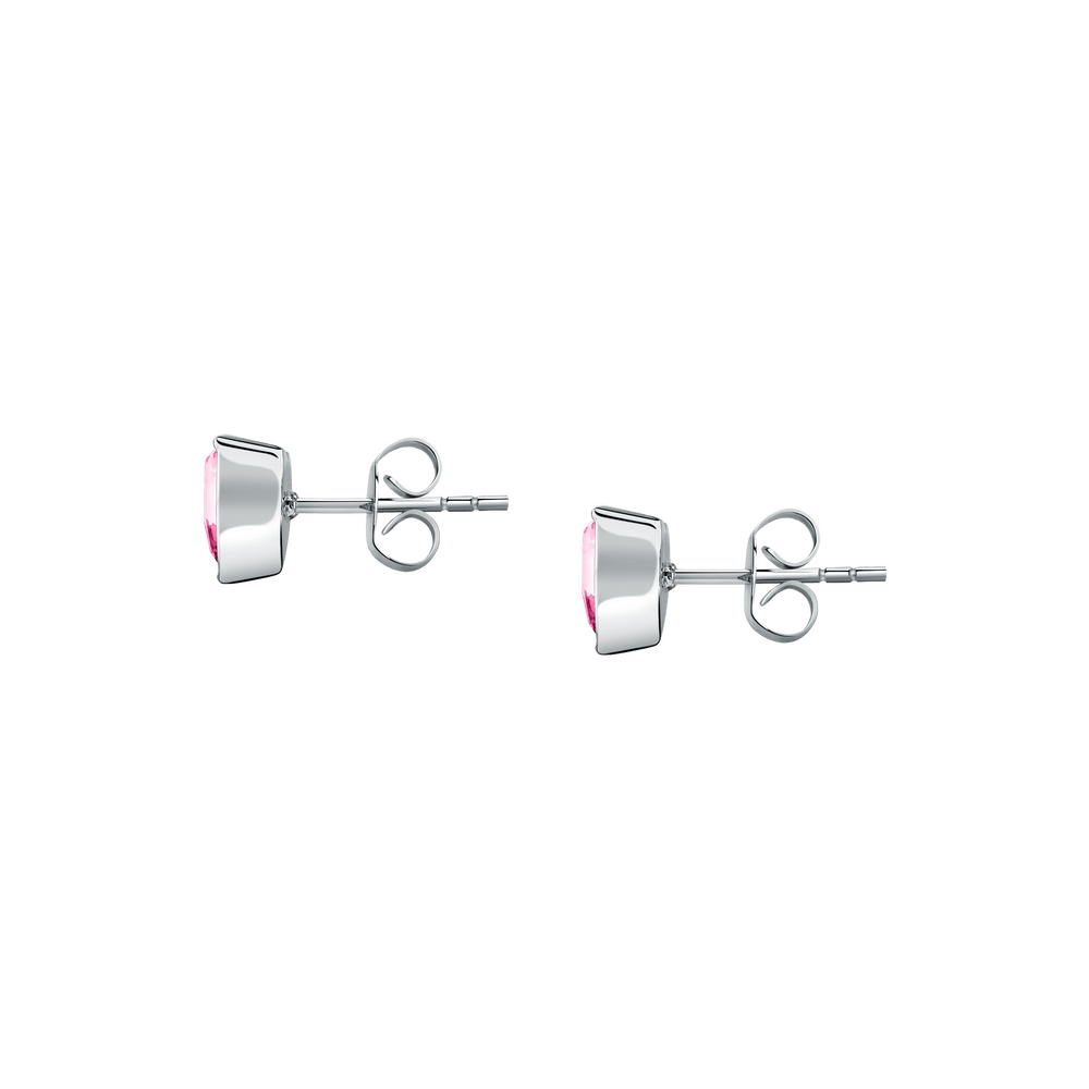 Women's stud earrings with pink heart cristal, La Petite Story - Stud Earrings - LPS01AYQ124 - La Petite Story - Tessora