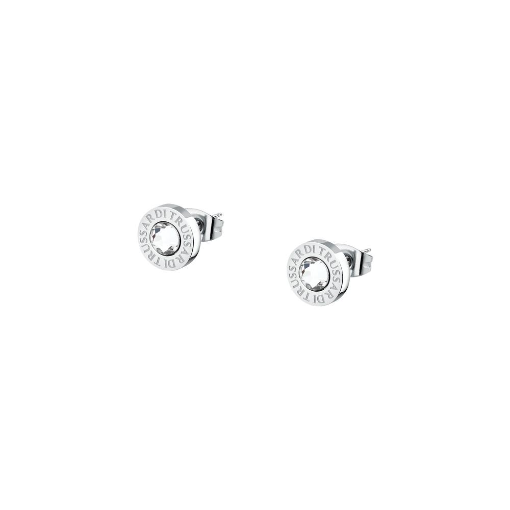 Women's T - LOGO stud earrings, Trussardi - Stud Earrings - TJAXC119 - Trussardi - Tessora