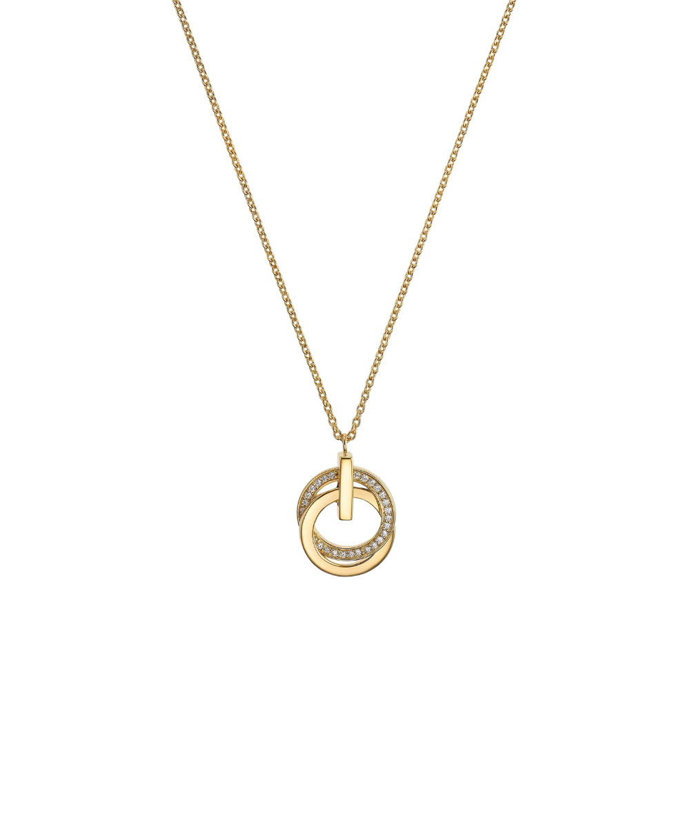 Colier dama argint sterling Swing placat cu aur, JETTE
