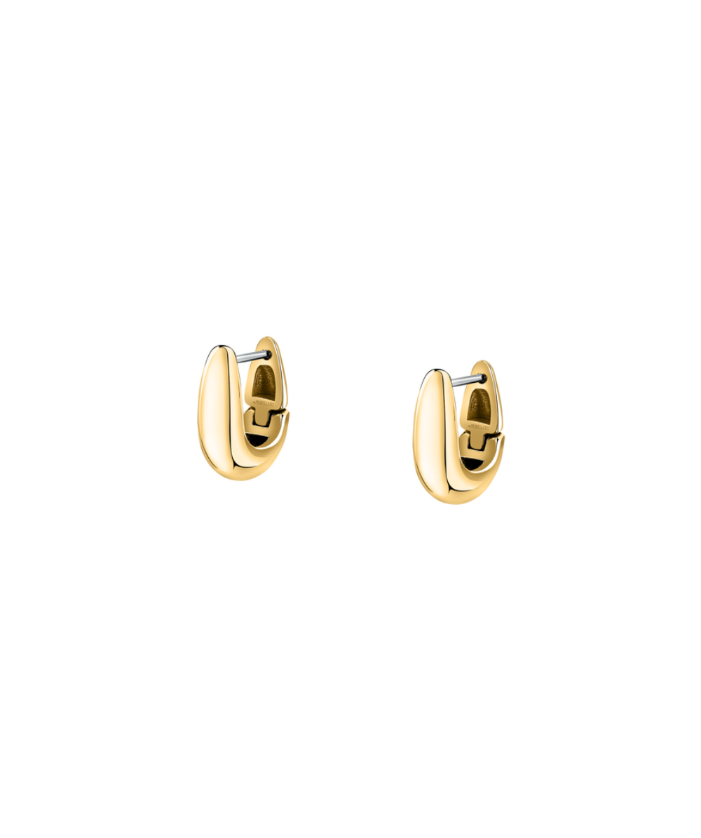 Cercei dama ovale creola, aur galben, dimensiune 1,6 cm, MORELLATO