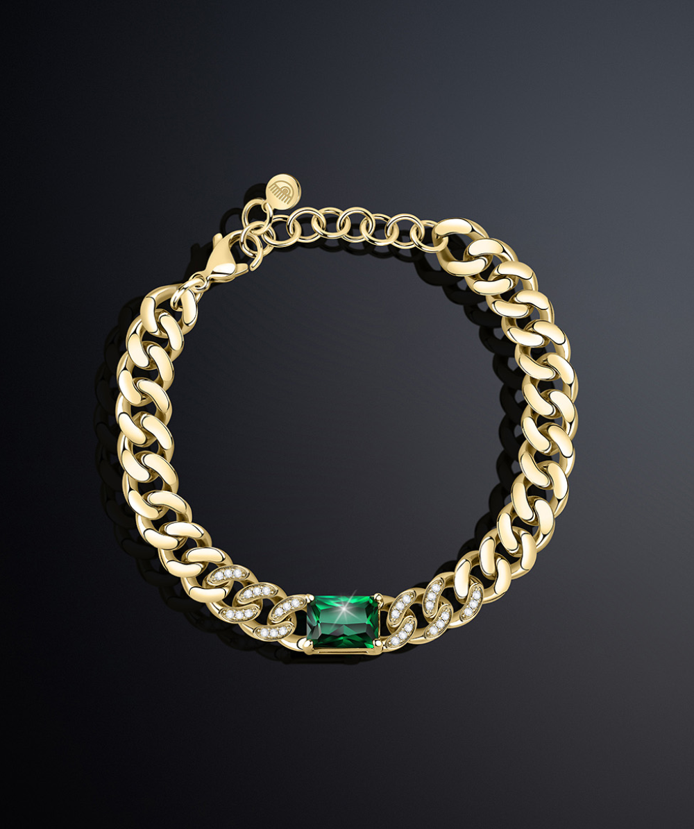 Brățară BOSSY CHAIN ​​pentru femei placată cu aur galben, Chiara Ferragni