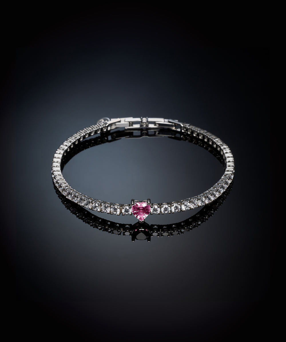 Brățară First Love pentru femei cu inimă roz, Chiara Ferragni