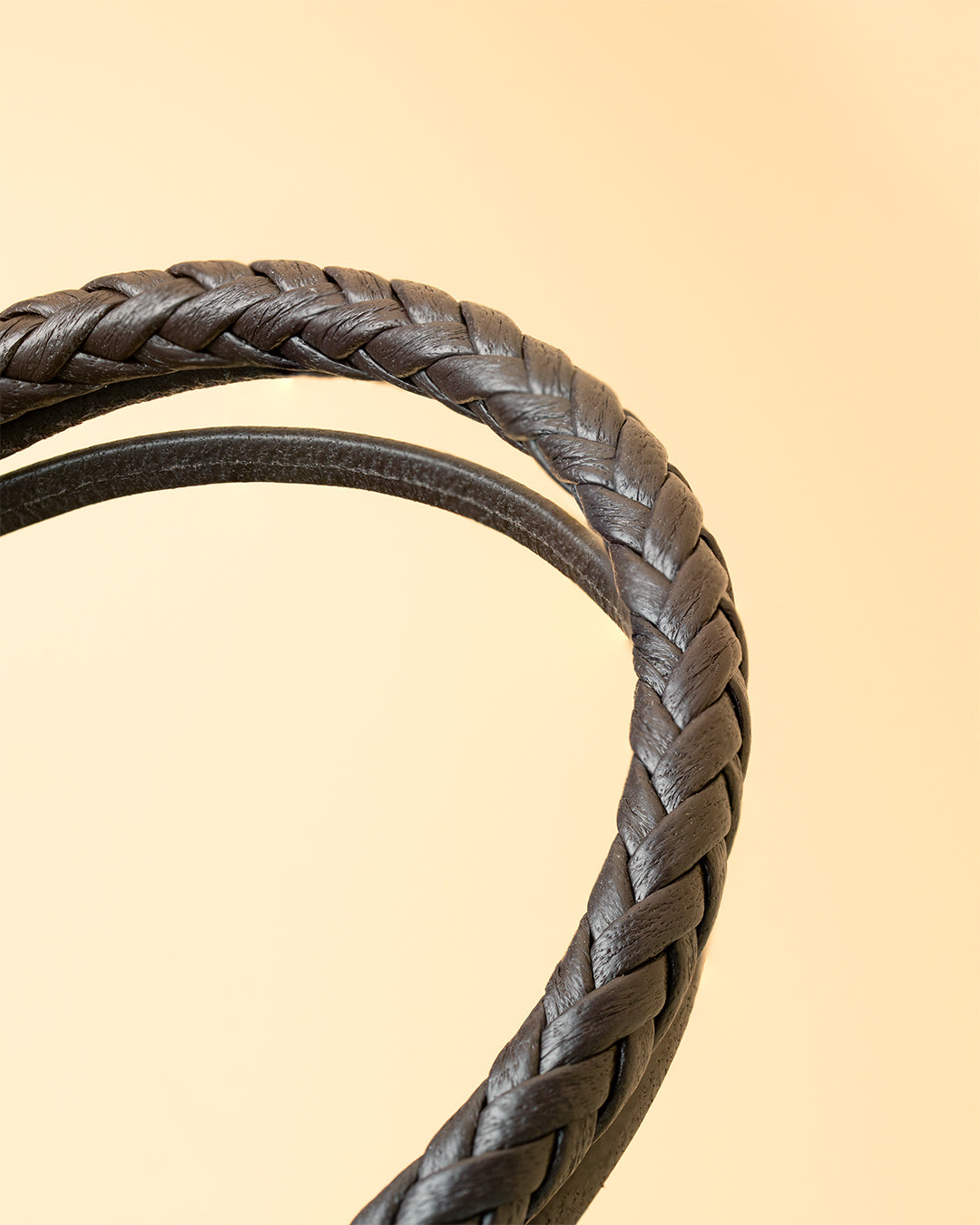 Men's triple bracelet with brown Italian nappa leather, Gemini