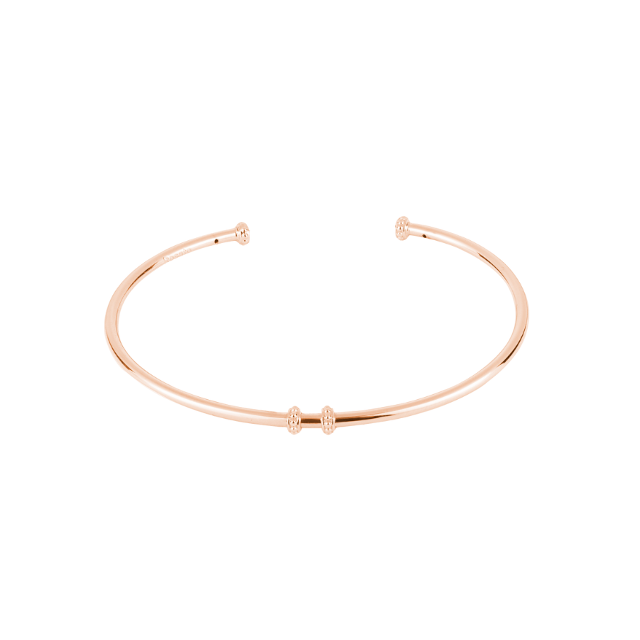Women's Silver Rigid Bracelet STORIE, ROSATO