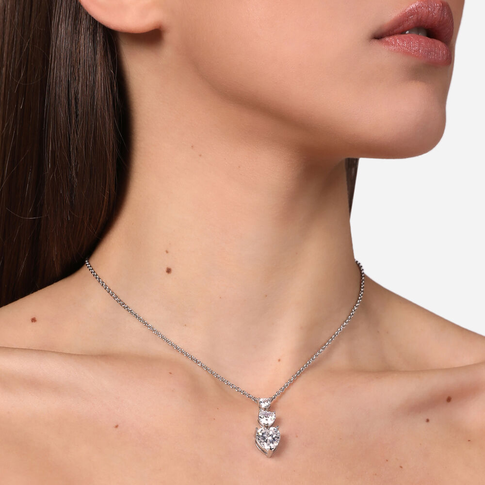 Women's necklace with three heart pendants – CHIARA FERRAGNI