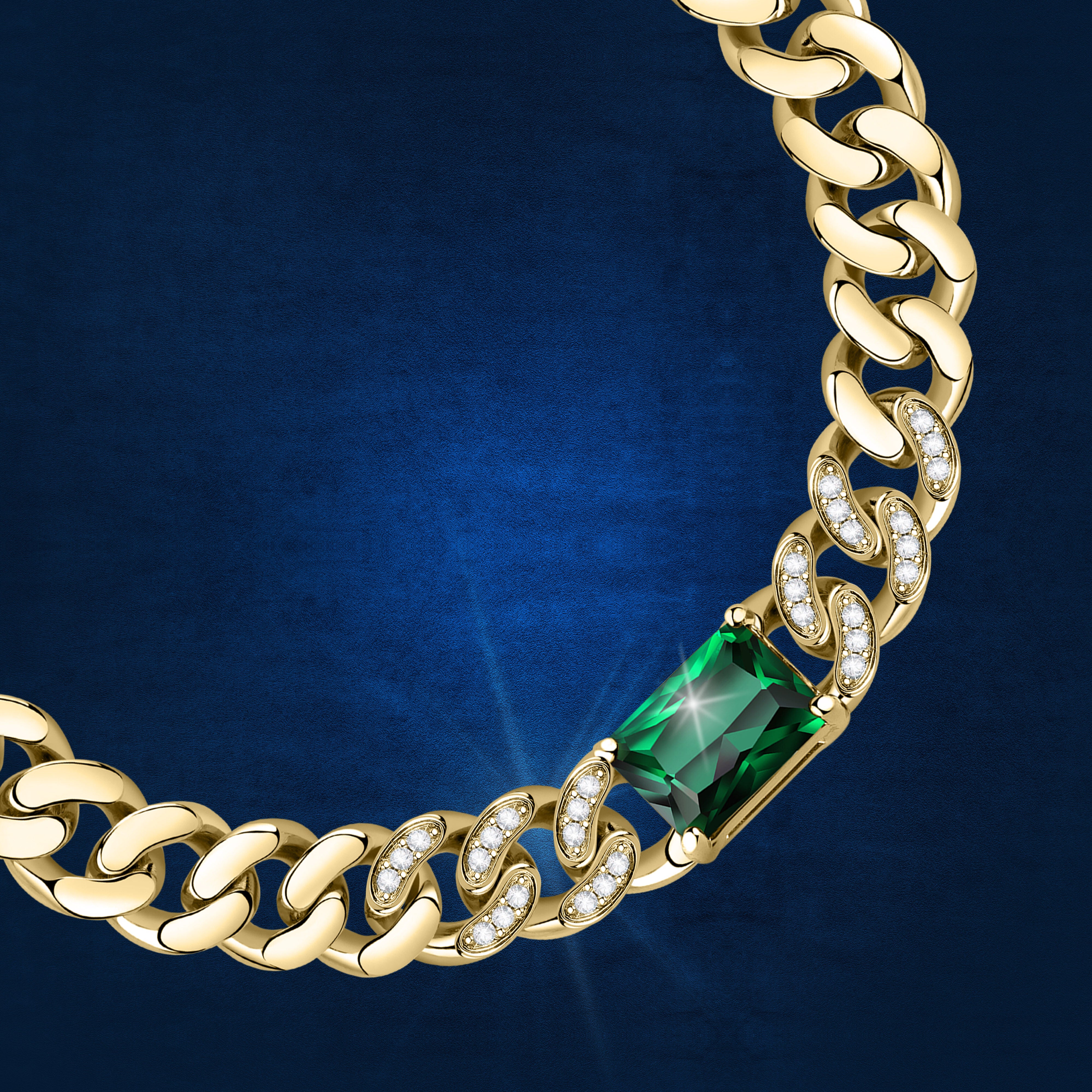 Brățară BOSSY CHAIN ​​pentru femei placată cu aur galben, Chiara Ferragni