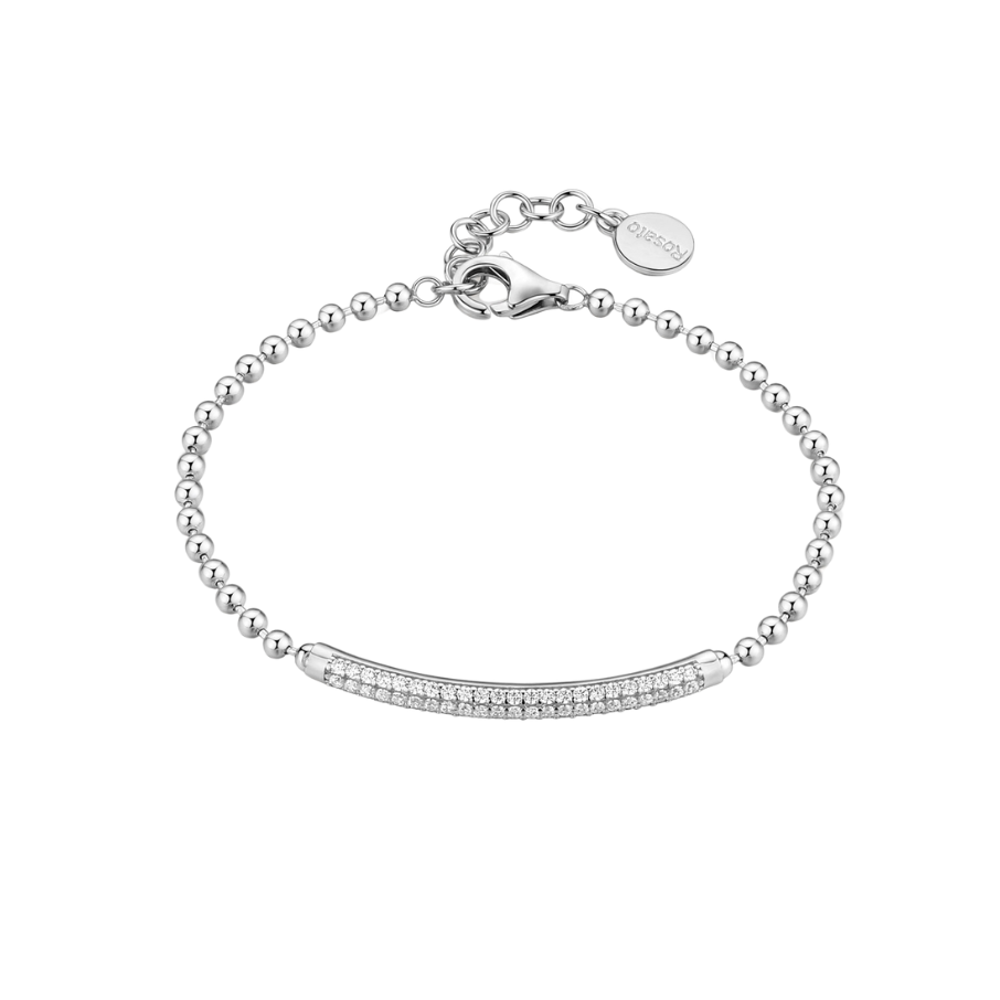 Women's silver bracelet BIANCA soft, white zirconia, ROSATO