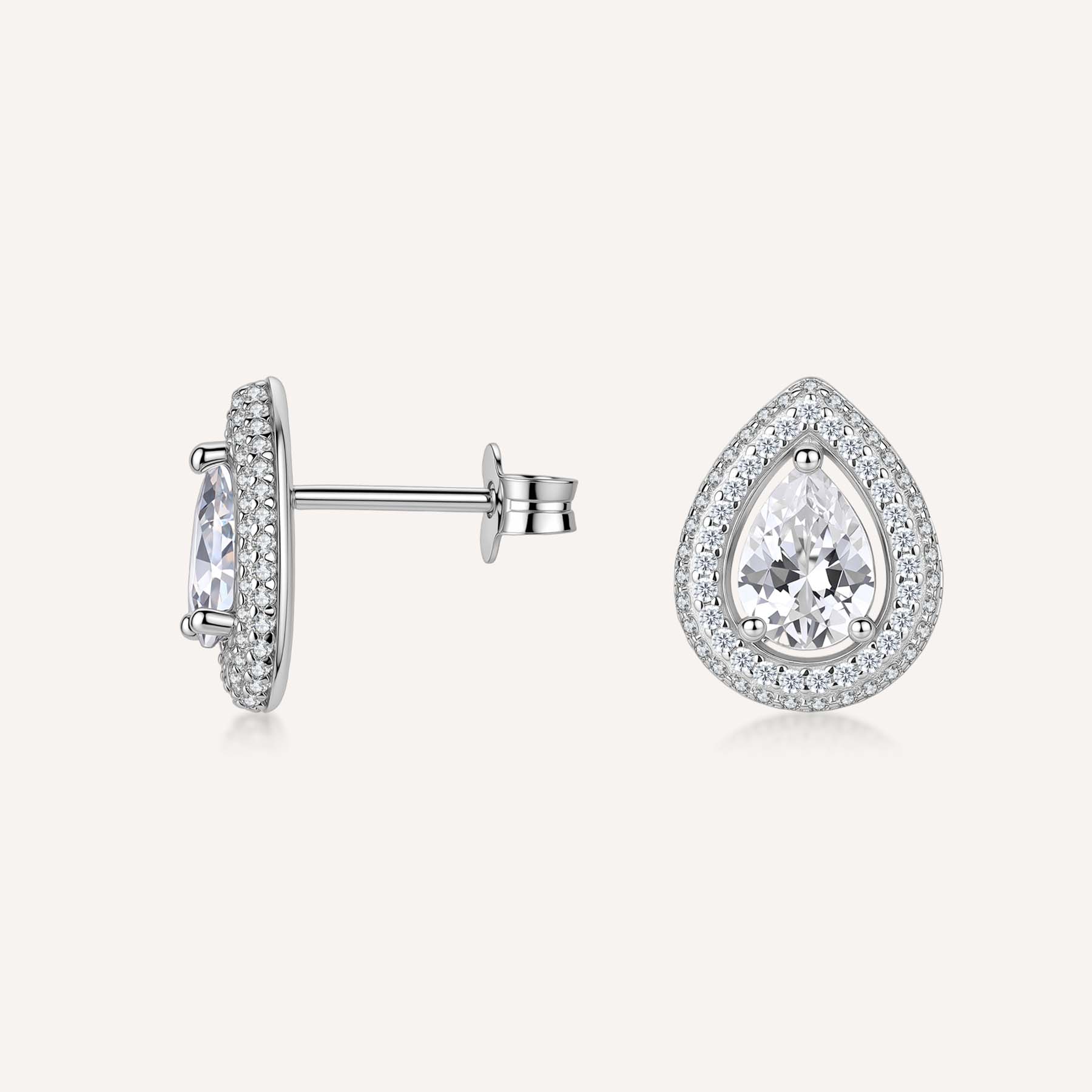 Women's Anna silver earrings, Rosato