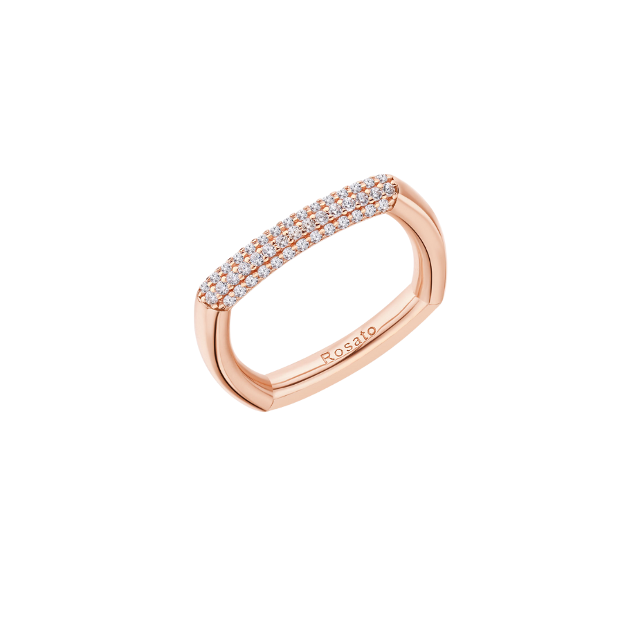 Inel de argint dama BIANCA, ROSATO