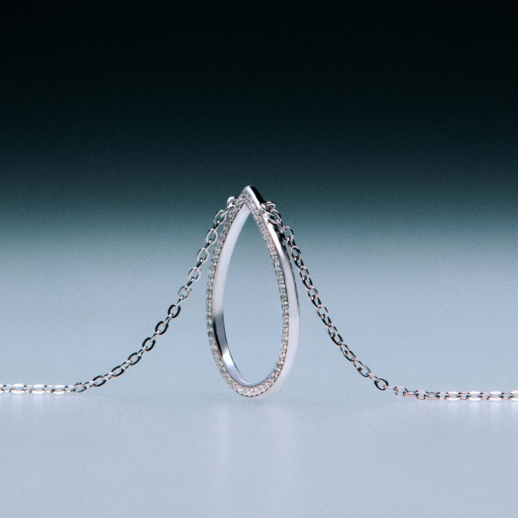 Women's silver Sofia necklace, Rosato – Tessora