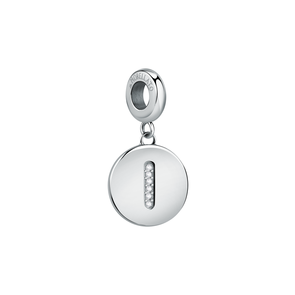 Women's charm pendant letter I, engravable, MORELLATO