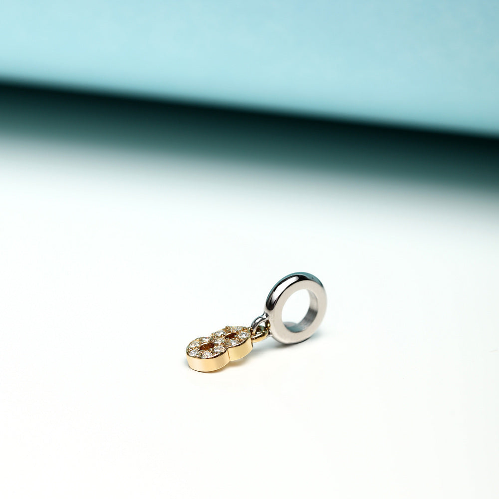 Pandantiv  de damă din aur numărul 8, MORELLATO