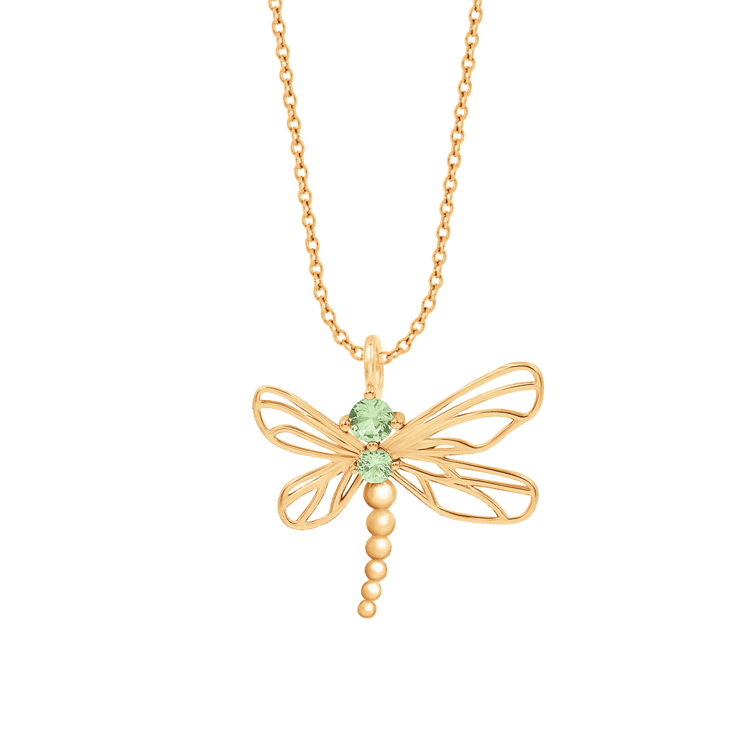 Colier Dragonfly de 50 cm, placat cu aur - Coliere - A03/MARKET/ANS/217 - Lilou - Tessora