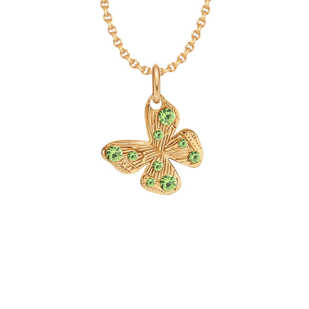 Colier Papillon de 50 cm, placat cu aur - Coliere - A03/MARKET/ANS/232 - Lilou - Tessora