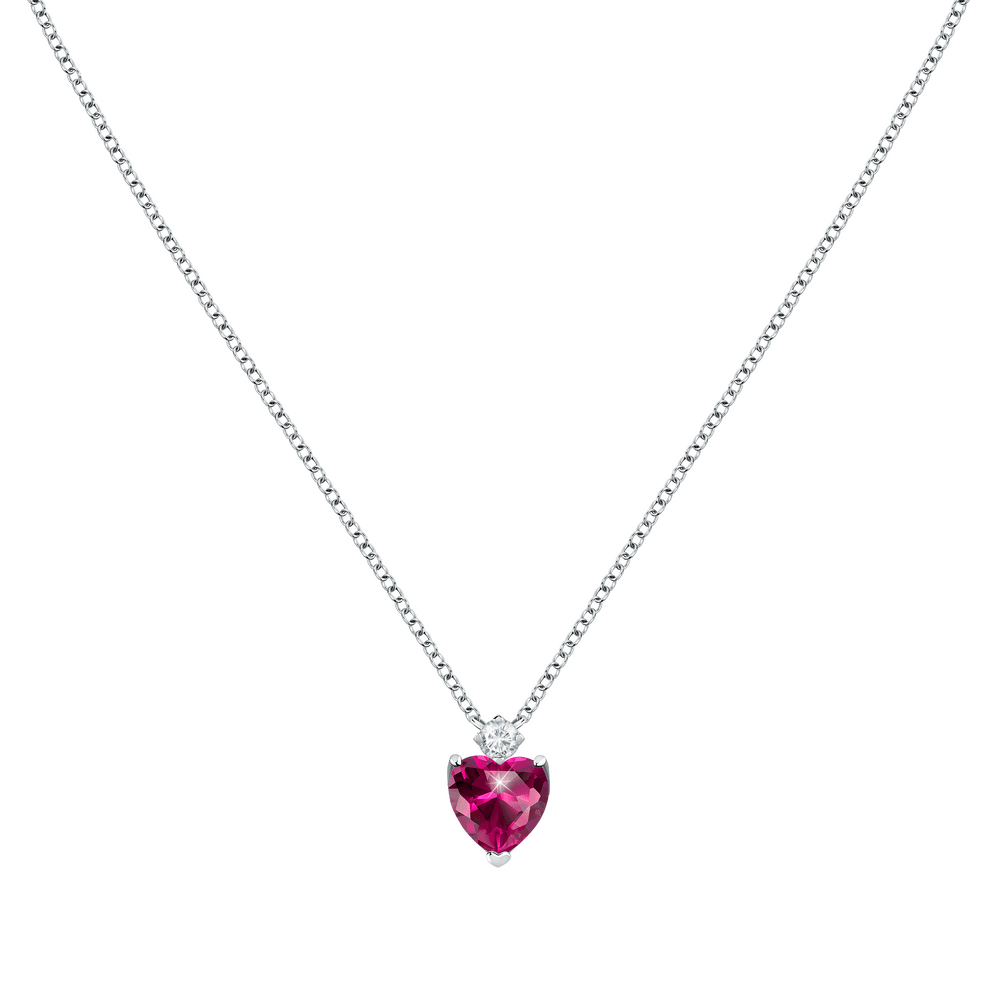 Colier Tesori Ruby In forma de inimioara - Coliere din argint - saiw161 - MORELLATO - Tessora
