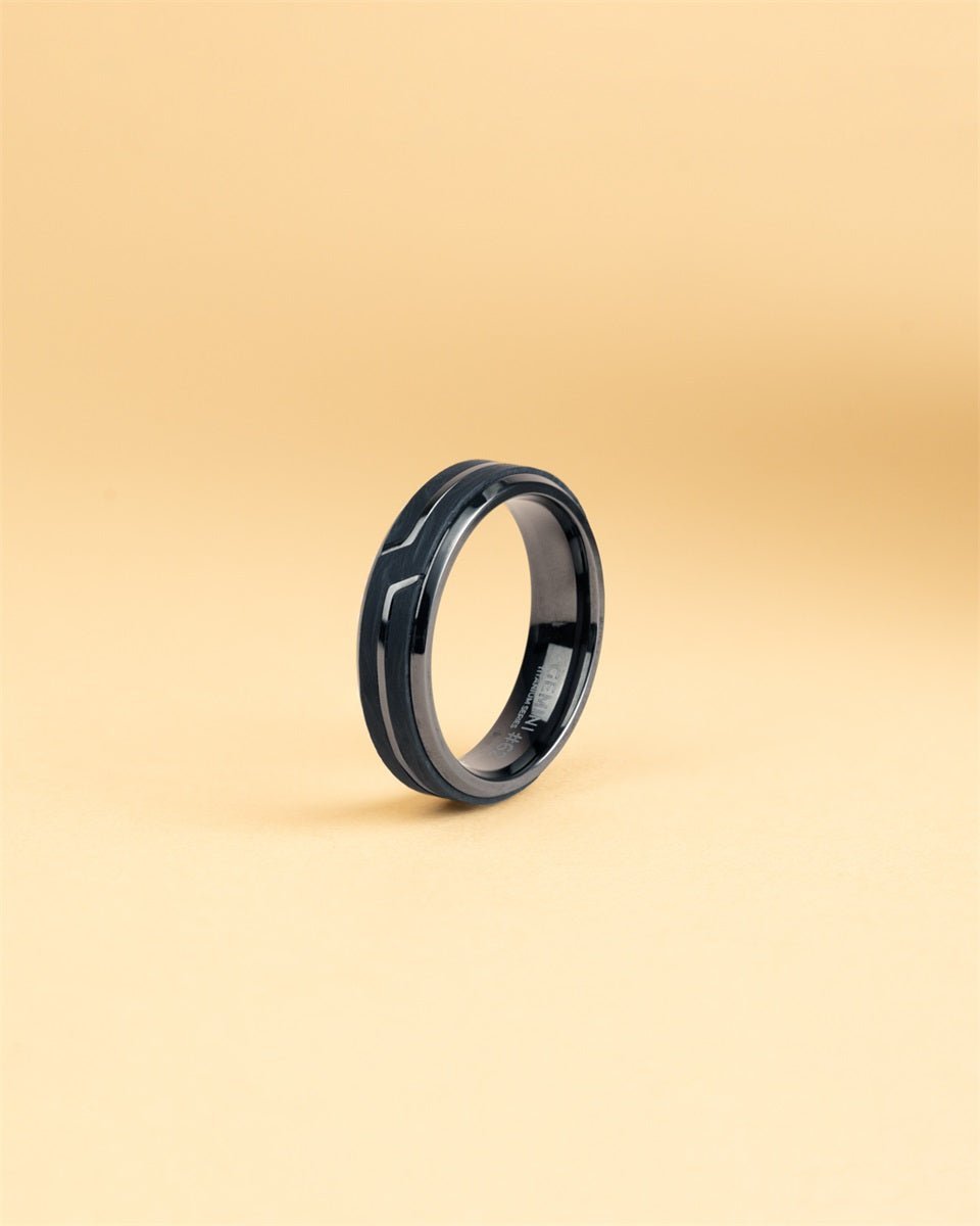 Men's ring Rex black, GEMINI – Tessora Men's ring Rex black, GEMINI – Tessora