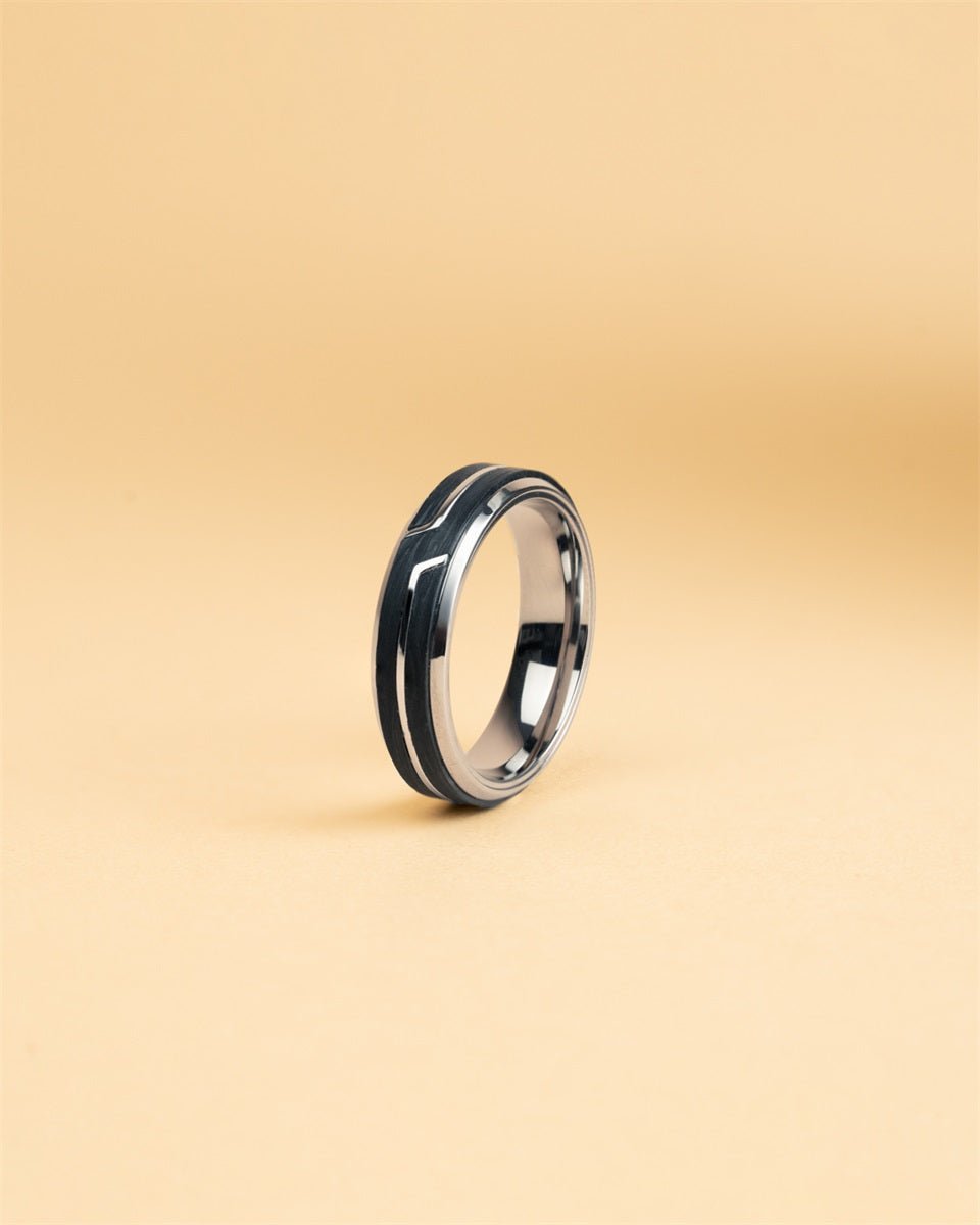 Men's ring Rex silver, GEMINI - Men Rings - REX01 - 60 - GEMINI - Tessora