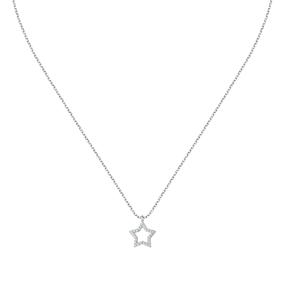 Women's Silver Necklace with Star Pendant, LA PETITE STORY